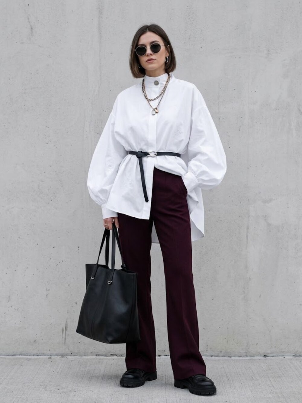 1 State | Maroon Dress Pant